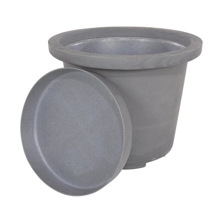 Vestil INDUSTRIAL PLANTER, GRANITE GRAY OG-IP-65-GGY